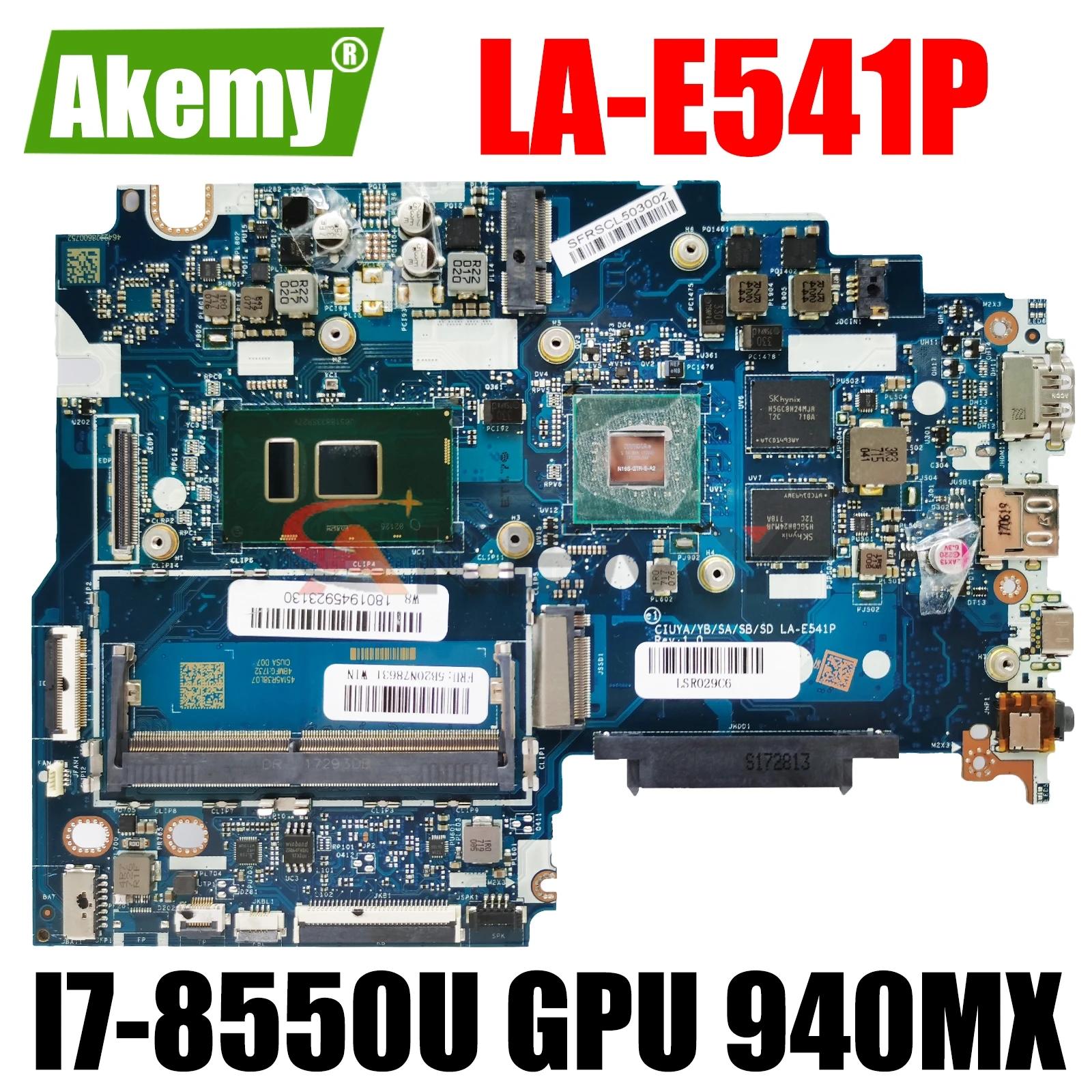 LA-E541P Ʈ  CPU I7-8550U,  ̵е ÷ 5 1470 䰡 520-14IKB  FRU 5B20Q12978, DDR4 GPU 940MX